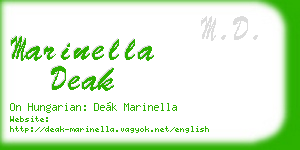 marinella deak business card